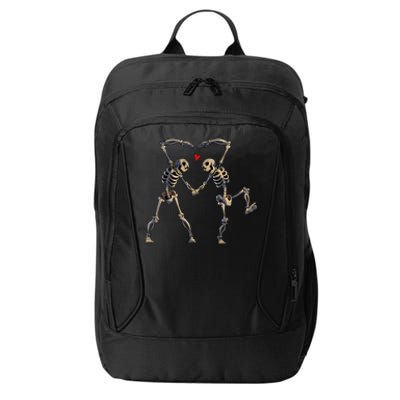 Spooky Skeleton Heart Dance Costume City Backpack