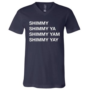 Shimmy Shimmy Hiphop Oldschool Rap Tee 90s Music V-Neck T-Shirt