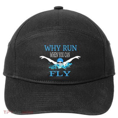 Swim Swimmer Hoodie Funny Swimming Girl Sports Practice 7-Panel Snapback Hat