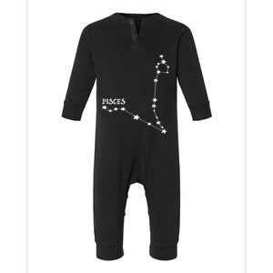 Star Sign Horoscope Pisces Cool Gift Infant Fleece One Piece