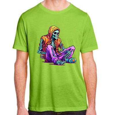 Spooky Skeleton Halloween Monster Thrills And Suspense Gift Adult ChromaSoft Performance T-Shirt