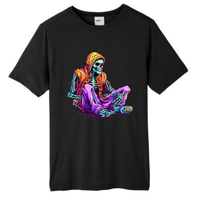 Spooky Skeleton Halloween Monster Thrills And Suspense Gift Tall Fusion ChromaSoft Performance T-Shirt