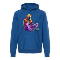 Spooky Skeleton Halloween Monster Thrills And Suspense Gift Premium Hoodie