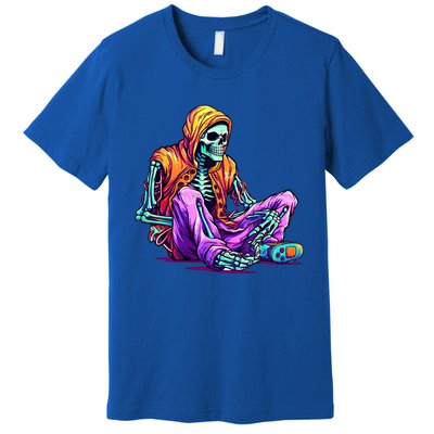 Spooky Skeleton Halloween Monster Thrills And Suspense Gift Premium T-Shirt