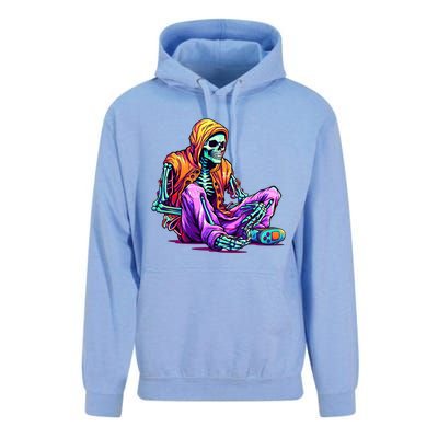 Spooky Skeleton Halloween Monster Thrills And Suspense Gift Unisex Surf Hoodie