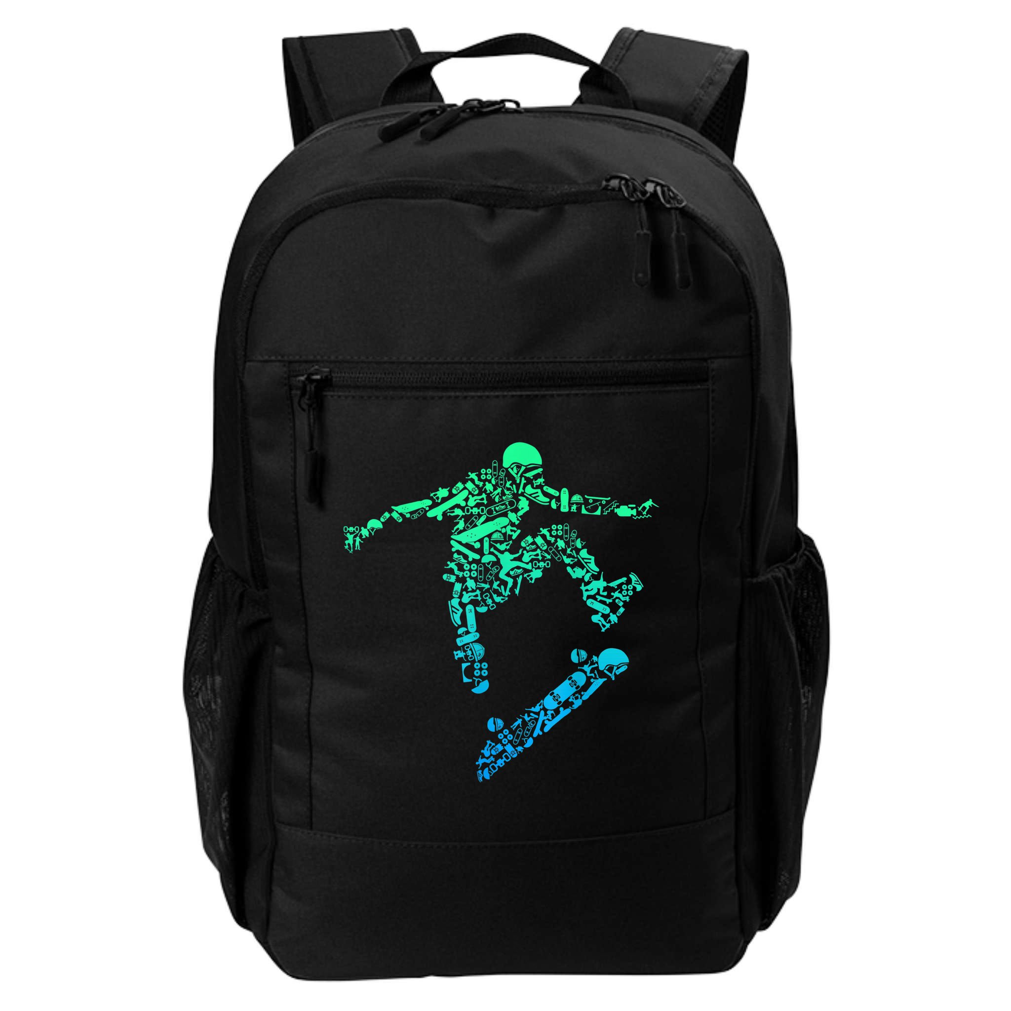 Skater Skateboarding Helmet Gear Skateboard Skateboarder T Backpack
