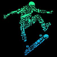 Skater Skateboarding Helmet Gear Skateboard Skateboarder T Drawstring Bag