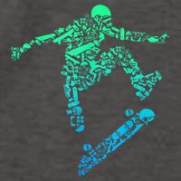 Skater Skateboarding Helmet Gear Skateboard Skateboarder T Vector Backpack