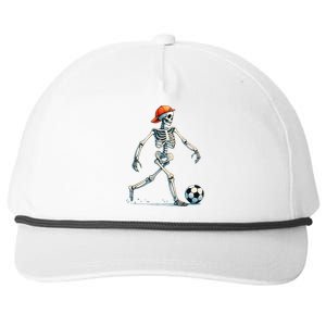 Skeleton Soccer Halloween Costume Funny Snapback Five-Panel Rope Hat