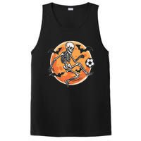 Soccer Skeleton Halloween Soccer Player Funny Gift PosiCharge Competitor Tank