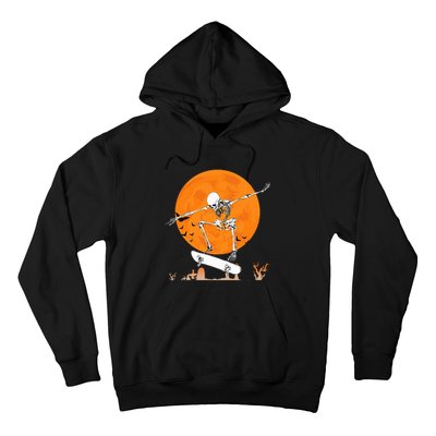 Skateboarding Skeleton Halloween Skating Skeleton Hoodie