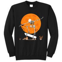 Skateboarding Skeleton Halloween Skating Skeleton Sweatshirt