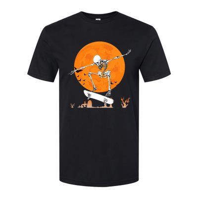 Skateboarding Skeleton Halloween Skating Skeleton Softstyle CVC T-Shirt