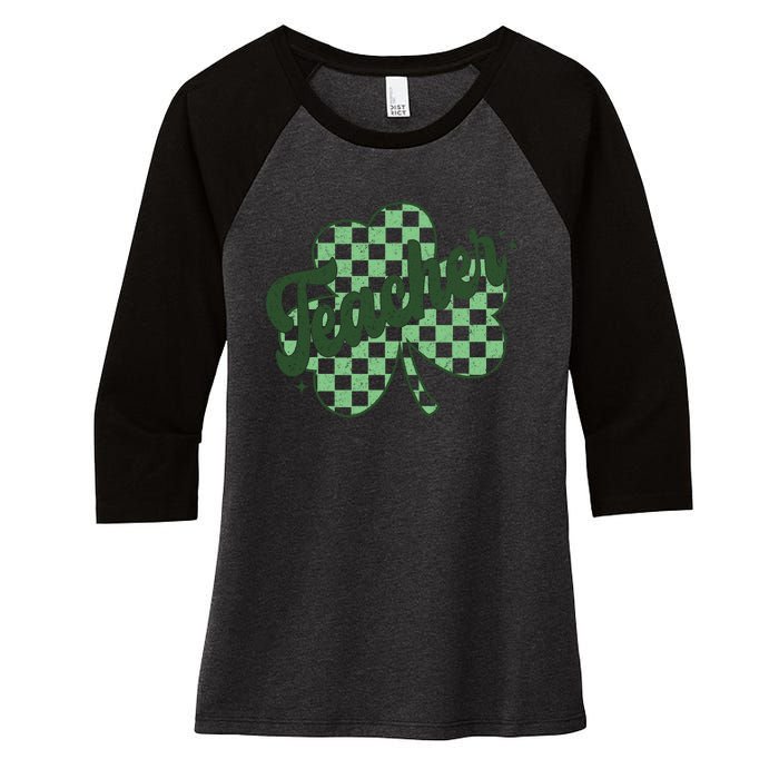 ShamrockTeacher Women's Tri-Blend 3/4-Sleeve Raglan Shirt