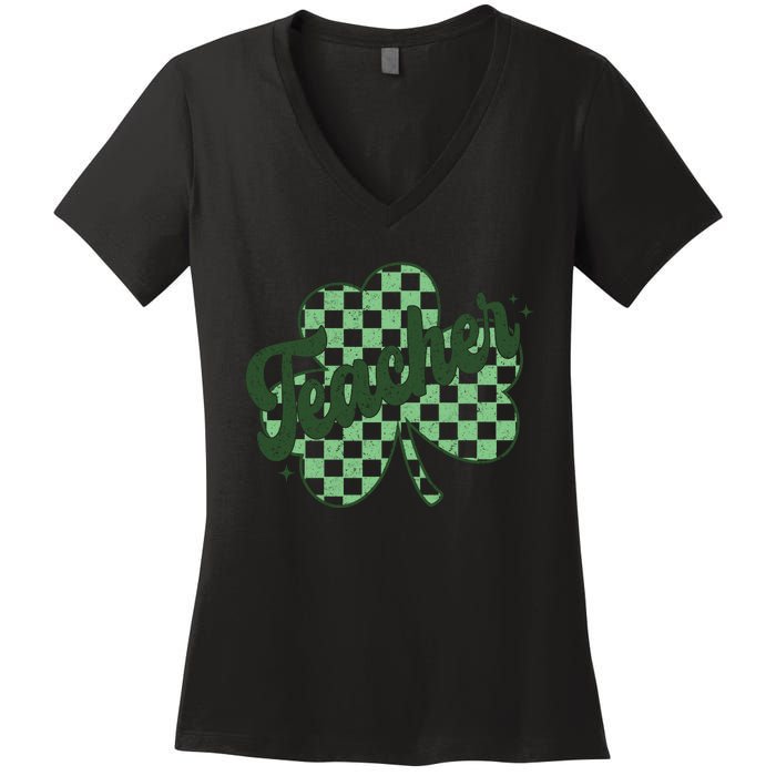 ShamrockTeacher Women's V-Neck T-Shirt