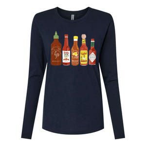 Spicy Sauce Habanero Spicy Food Mexican Chili Womens Cotton Relaxed Long Sleeve T-Shirt