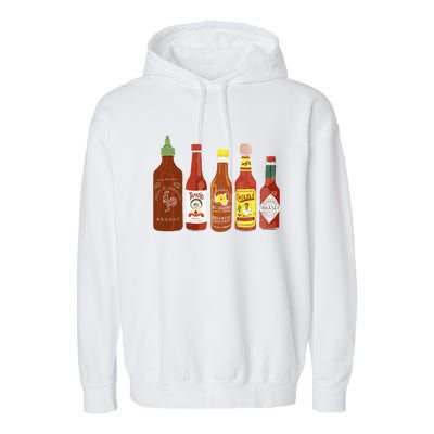 Spicy Sauce Habanero Spicy Food Mexican Chili Garment-Dyed Fleece Hoodie