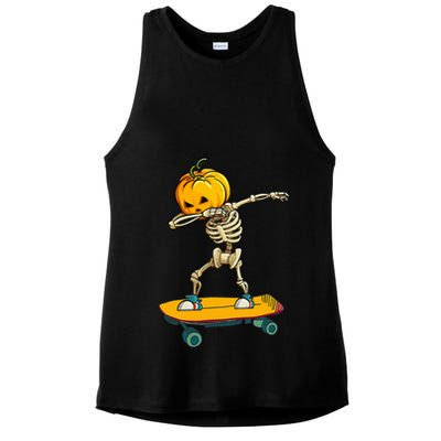 Spooky Skateboarder Halloween Costume Funny and Laidback Ladies PosiCharge Tri-Blend Wicking Tank