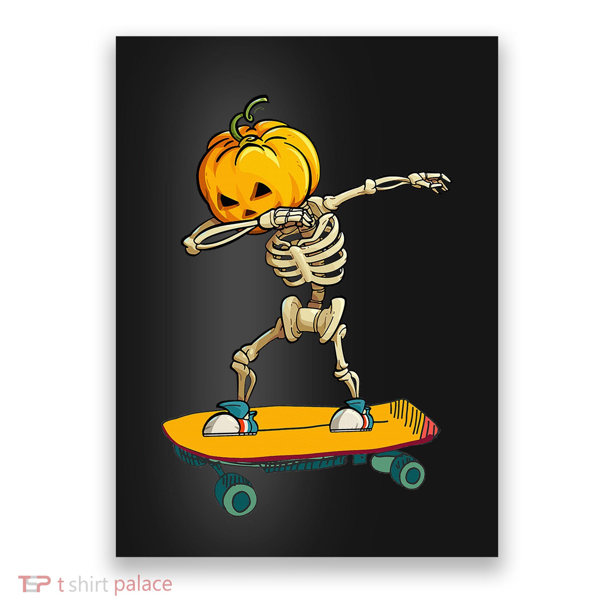 Spooky Skateboarder Halloween Costume Funny and Laidback Poster