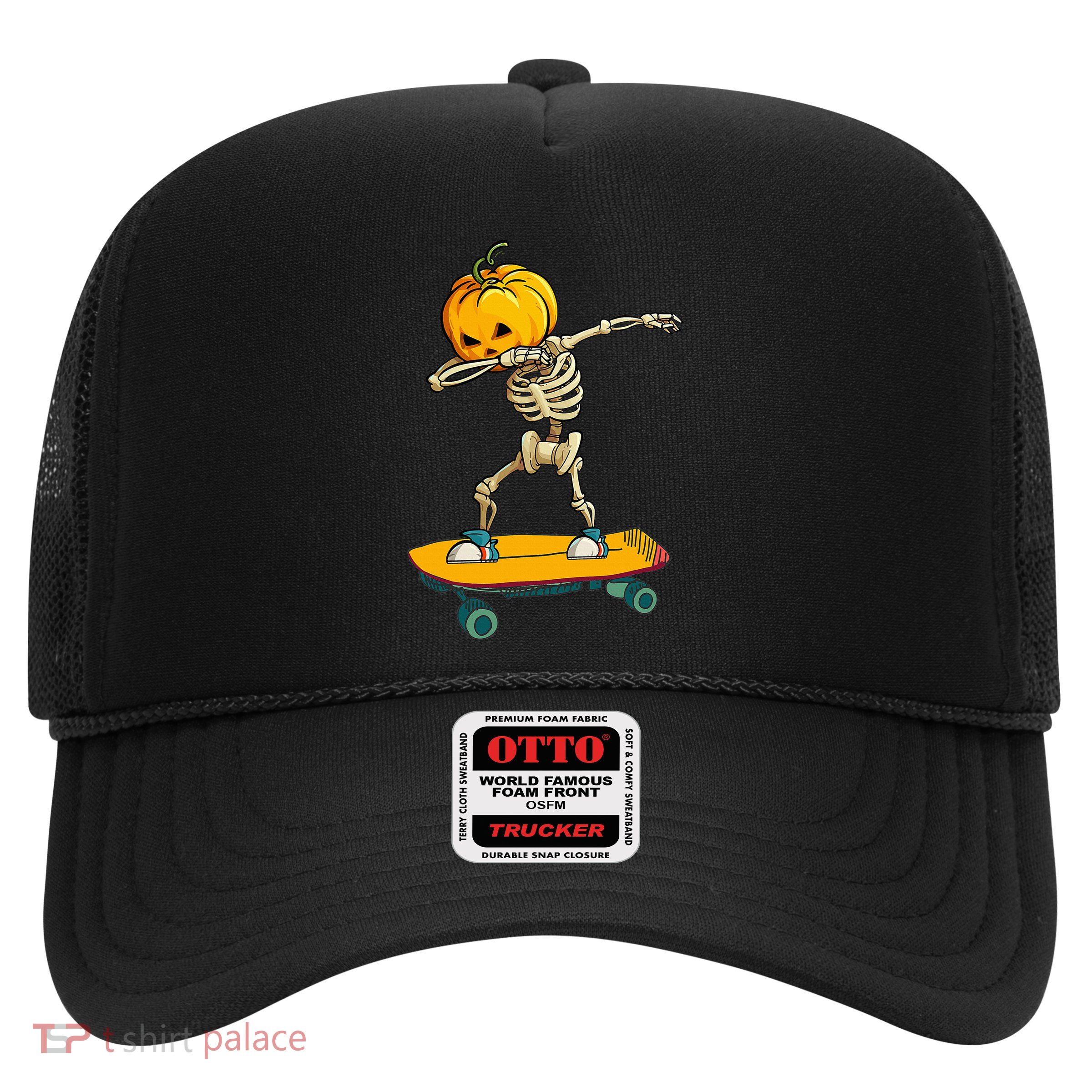 Spooky Skateboarder Halloween Costume Funny and Laidback Trucker Hat