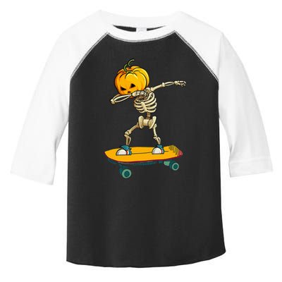 Spooky Skateboarder Halloween Costume Funny and Laidback Toddler Fine Jersey T-Shirt
