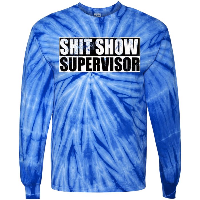 Show Supervisor Hilarious Vintage Tie-Dye Long Sleeve Shirt