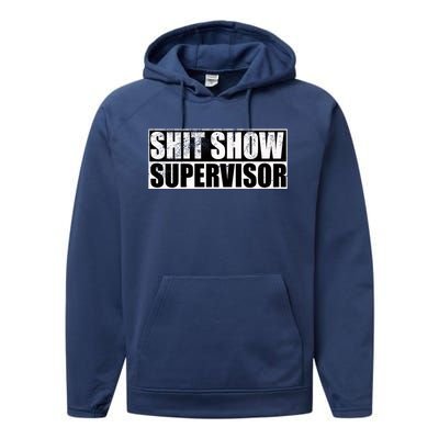 Show Supervisor Hilarious Vintage Performance Fleece Hoodie