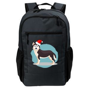 Santa Siberian Husky In Pocket Christmas Husky Lover Cool Gift Daily Commute Backpack