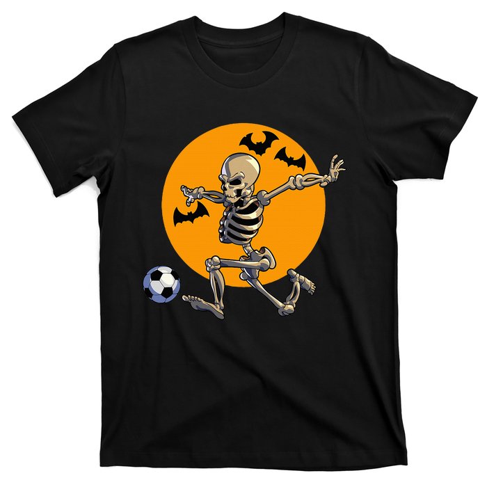 Soccer Skeleton Halloween Soccer Player Halloween T-Shirt