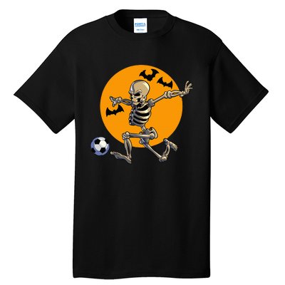 Soccer Skeleton Halloween Soccer Player Halloween Tall T-Shirt