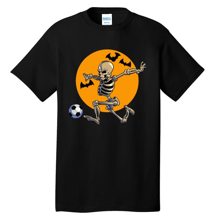 Soccer Skeleton Halloween Soccer Player Halloween Tall T-Shirt