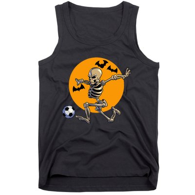 Soccer Skeleton Halloween Soccer Player Halloween Tank Top