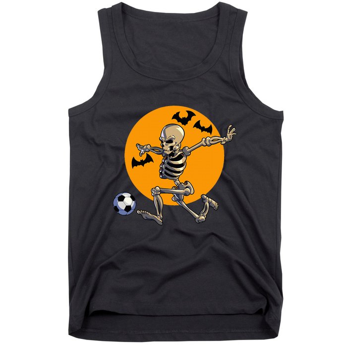 Soccer Skeleton Halloween Soccer Player Halloween Tank Top