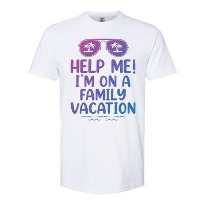 Summer Sunglasses Help Me Im On A Family Vacation Gift Softstyle CVC T-Shirt