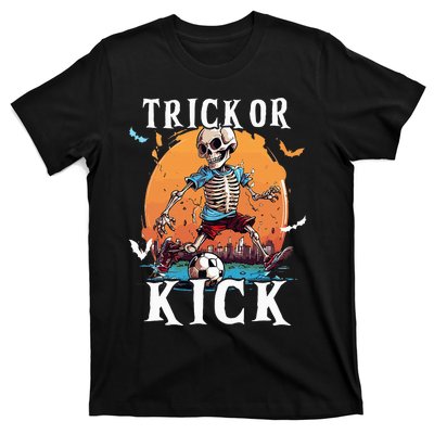 Soccer Skeleton Halloween Soccer Player Halloween T-Shirt