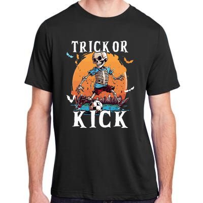 Soccer Skeleton Halloween Soccer Player Halloween Adult ChromaSoft Performance T-Shirt