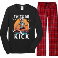 Soccer Skeleton Halloween Soccer Player Halloween Long Sleeve Pajama Set