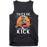 Soccer Skeleton Halloween Soccer Player Halloween Tank Top