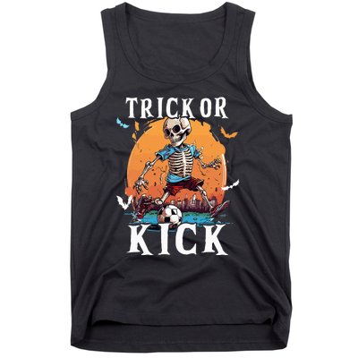 Soccer Skeleton Halloween Soccer Player Halloween Tank Top