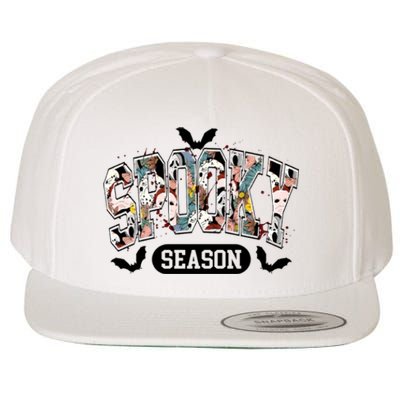 Spooky Season Halloween Horror Character Michael Jason Ghost Wool Snapback Cap