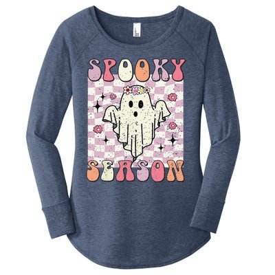 Spooky Season Halloween Season Spooky Babe Women's Perfect Tri Tunic Long Sleeve Shirt