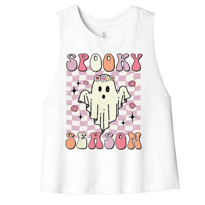 Spooky Season Halloween Season Spooky Babe Women's Racerback Cropped Tank