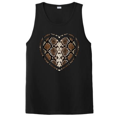 Snake Skin Heart Animal PosiCharge Competitor Tank