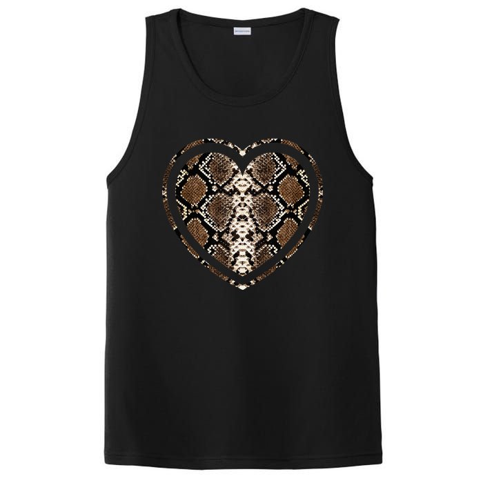 Snake Skin Heart Animal PosiCharge Competitor Tank