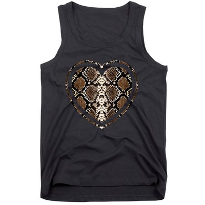 Snake Skin Heart Animal Tank Top