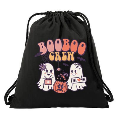 Spooky Squad Haunting Halloween Ghosts for Medical Heroes Drawstring Bag