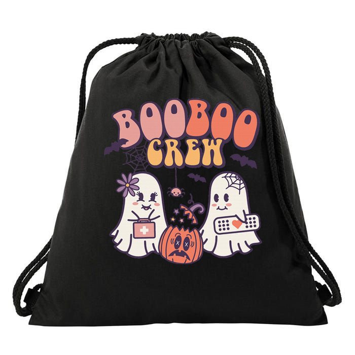 Spooky Squad Haunting Halloween Ghosts for Medical Heroes Drawstring Bag