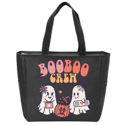 Spooky Squad Haunting Halloween Ghosts for Medical Heroes Zip Tote Bag