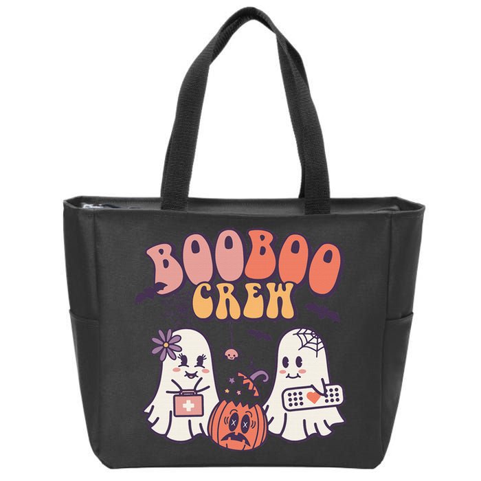 Spooky Squad Haunting Halloween Ghosts for Medical Heroes Zip Tote Bag