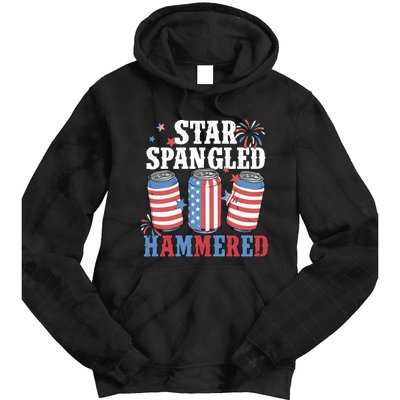 Star Spangled Hammered 4th Of July Tie Dye Hoodie